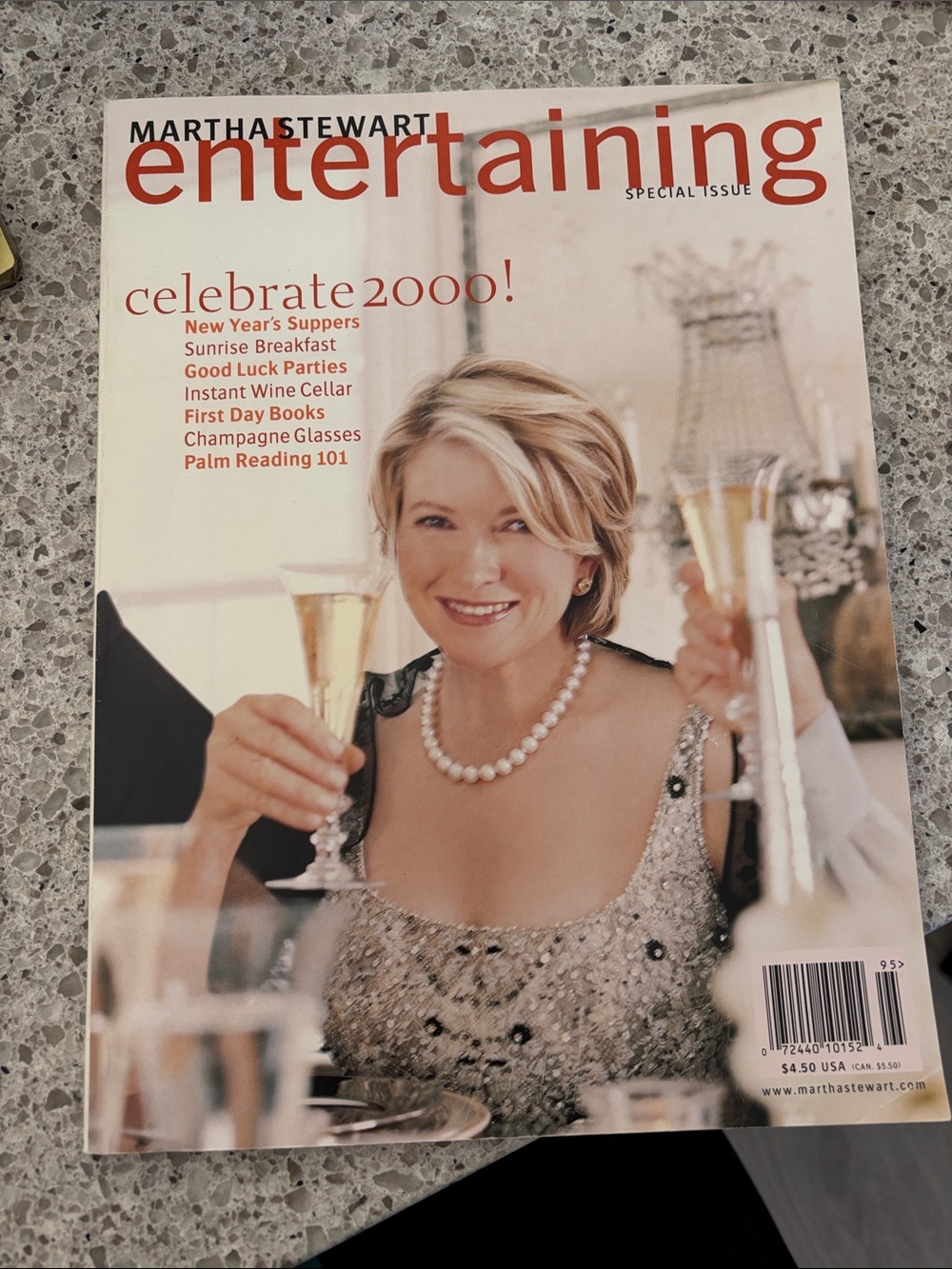 Martha Stewart Entertaining Special Issue - White & Red Cover celebrate 2000